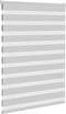 vidaXL - Zebra - rolgordijn - 105x100 - cm - stofbreedte - 100,9 - cm - lichtgrijs
