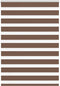 vidaXL - Zebra - rolgordijn - 115x150 - cm - stofbreedte - 110,9cm - polyester - bruin