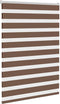 vidaXL - Zebra - rolgordijn - 115x150 - cm - stofbreedte - 110,9cm - polyester - bruin