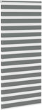 vidaXL - Zebra - rolgordijn - 115x230 - cm - stofbreedte - 110,9 - cm - donkergrijs