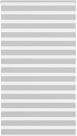 vidaXL - Zebra - rolgordijn - 125x230 - cm - stofbreedte - 120,9 - cm - lichtgrijs