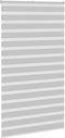 vidaXL - Zebra - rolgordijn - 130x230 - cm - stofbreedte - 125,9 - cm - lichtgrijs