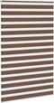 vidaXL - Zebra - rolgordijn - 145x230 - cm - stofbreedte - 140,9cm - polyester - bruin