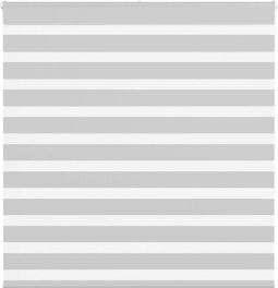 vidaXL - Zebra - rolgordijn - 150x150 - cm - stofbreedte - 145,9 - cm - lichtgrijs