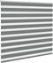 vidaXL - Zebra - rolgordijn - 155x100 - cm - stofbreedte - 150,9 - cm - donkergrijs