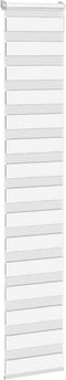 vidaXL - Zebra - rolgordijn - 45x200 - cm - stofbreedte - 40,9 - cm - polyester - wit