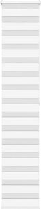 vidaXL - Zebra - rolgordijn - 45x200 - cm - stofbreedte - 40,9 - cm - polyester - wit