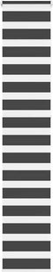 vidaXL - Zebra - rolgordijn - 45x230 - cm - stofbreedte - 40,9 - cm - zwart
