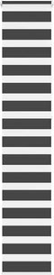 vidaXL - Zebra - rolgordijn - 45x230 - cm - stofbreedte - 40,9 - cm - zwart