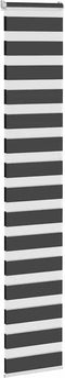 vidaXL - Zebra - rolgordijn - 45x230 - cm - stofbreedte - 40,9 - cm - zwart