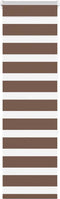 vidaXL - Zebra - rolgordijn - 50x150 - cm - stofbreedte - 45,9cm - polyester - bruin
