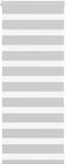 vidaXL - Zebra - rolgordijn - 55x100 - cm - stofbreedte - 50,9 - cm - lichtgrijs