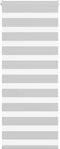 vidaXL - Zebra - rolgordijn - 55x100 - cm - stofbreedte - 50,9 - cm - lichtgrijs