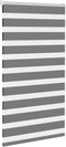 vidaXL - Zebra - rolgordijn - 70x150 - cm - stofbreedte - 65,9 - cm - donkergrijs