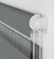 vidaXL - Zebra - rolgordijn - 70x150 - cm - stofbreedte - 65,9 - cm - donkergrijs