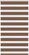 vidaXL - Zebra - rolgordijn - 80x150 - cm - stofbreedte - 75,9 - cm - polyester - bruin