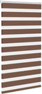 vidaXL - Zebra - rolgordijn - 80x150 - cm - stofbreedte - 75,9 - cm - polyester - bruin