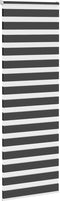 vidaXL - Zebra - rolgordijn - 80x230 - cm - stofbreedte - 75,9 - cm - zwart