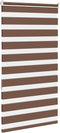 vidaXL - Zebra - rolgordijn - 85x150 - cm - stofbreedte - 80,9 - cm - polyester - bruin