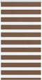 vidaXL - Zebra - rolgordijn - 85x150 - cm - stofbreedte - 80,9 - cm - polyester - bruin