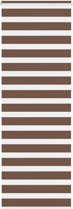 vidaXL - Zebra - rolgordijn - 85x230 - cm - stofbreedte - 80,9 - cm - polyester - bruin