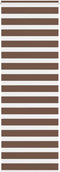vidaXL - Zebra - rolgordijn - 85x230 - cm - stofbreedte - 80,9 - cm - polyester - bruin