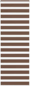 vidaXL - Zebra - rolgordijn - 85x230 - cm - stofbreedte - 80,9 - cm - polyester - bruin