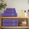vidaXL - Zeepdoekjes - 10 - st - 30x30 - cm - 360 - g/m² - 100% - katoen - paars