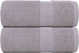 vidaXL - Zeepdoekjes - 2 - st - 30x30 - cm - 360 - g/m² - 100% - katoen - grijs