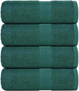vidaXL - Zeepdoekjes - 4 - st - 30x30 - cm - 360 - g/m² - 100% - katoen - groen