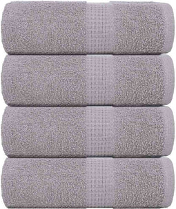 vidaXL - Zeepdoekjes - 4 - st - 30x30 - cm - 360 - g/m² - 100% - katoen - grijs