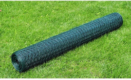 vidaXL Zeshoekig PVC gaas 50 cm x 25 m / dikte: 1.1 mm