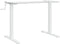 vidaXL - Zit-sta - bureauframe - (94-135)x60x(70-114) - cm - staal - wit
