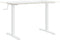 vidaXL - Zit-sta - bureauframe - (94-135)x60x(70-114) - cm - staal - wit