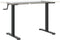 vidaXL - Zit-sta - bureauframe - (94-135)x60x(70-114) - cm - staal - zwart