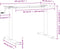 vidaXL - Zit-sta - bureauframe - (94-135)x60x(70-114) - cm - staal - wit