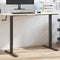 vidaXL - Zit-sta - bureauframe - (94-135)x60x(70-114) - cm - staal - zwart