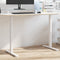 vidaXL - Zit-sta - bureauframe - (94-135)x60x(70-114) - cm - staal - wit