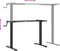 vidaXL - Zit-sta - bureauframe - (94-135)x60x(70-114) - cm - staal - zwart