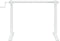 vidaXL - Zit-sta - bureauframe - (94-135)x60x(70-114) - cm - staal - wit