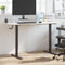 vidaXL - Zit-sta - bureauframe - (94-135)x60x(70-114) - cm - staal - zwart