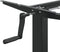 vidaXL - Zit-sta - bureauframe - (94-135)x60x(70-114) - cm - staal - zwart