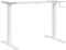vidaXL - Zit-sta - bureauframe - (94-135)x60x(70-114) - cm - staal - wit