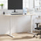 vidaXL - Zit-sta - bureauframe - (94-135)x60x(70-114) - cm - staal - wit