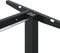vidaXL - Zit-sta - bureauframe - (94-135)x60x(70-114) - cm - staal - zwart