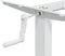 vidaXL - Zit-sta - bureauframe - (94-135)x60x(70-114) - cm - staal - wit