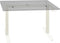 vidaXL - Zit-stabureauframe - met - slinger - handmatig - wit