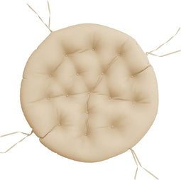 vidaXL - Zitkussen - rond - Ø - 100x11 - cm - oxford - stof - beige
