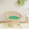 vidaXL - Zitkussen - rond - Ø - 60x11 - cm - oxford - stof - groen