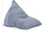 vidaXL - Zitzak - stof - patchwork - indigo